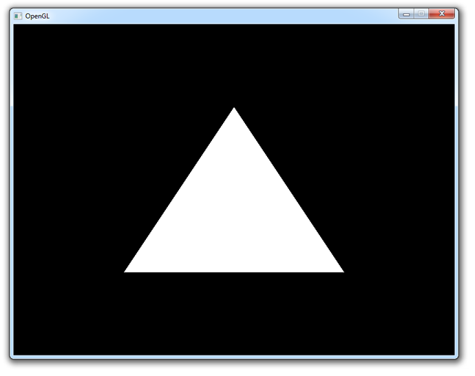 Normal output, equilateral triangle